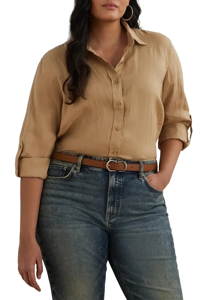 Karrie Tissue Linen Button-Up Shirt (Women) | Nordstrom | Nordstrom