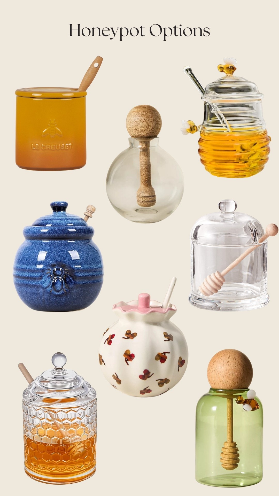Some cute honey pots that will look adorable on your kitchen counter! 🐝🍯

#LTKHome #LTKFindsUnder50 #LTKFindsUnder100