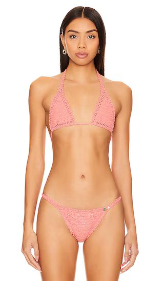 Essential Sliding Halter Top in Paradise Pink | Revolve Clothing (Global)