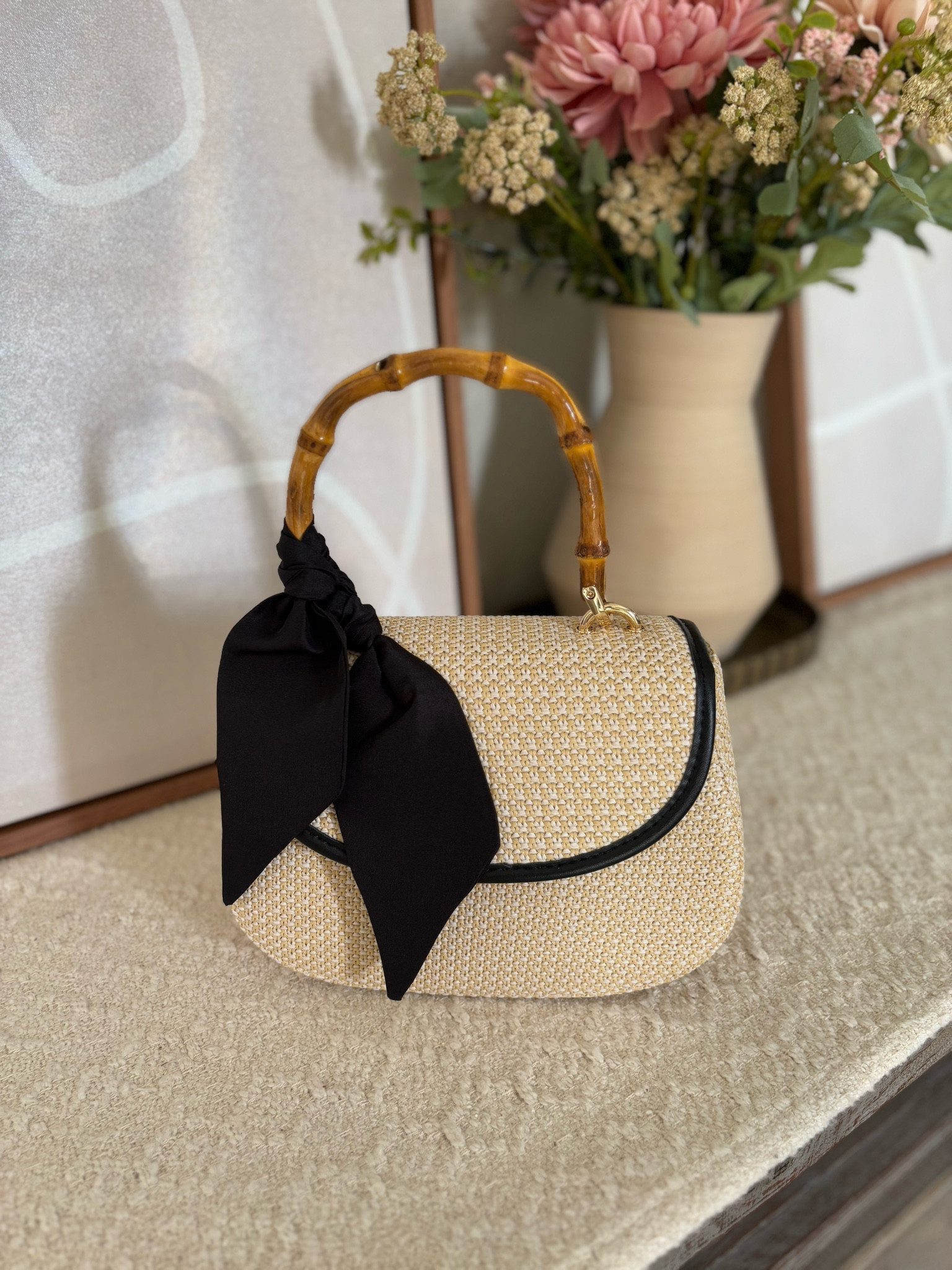 New Target straw bags Straw purse, vacation outfit, resort wear, straw bag #LTKunder50 #LTKFind //  Bamboo Top Handle Handbag - A New Day™

#LTKItBag #LTKSeasonal #LTKFindsUnder50