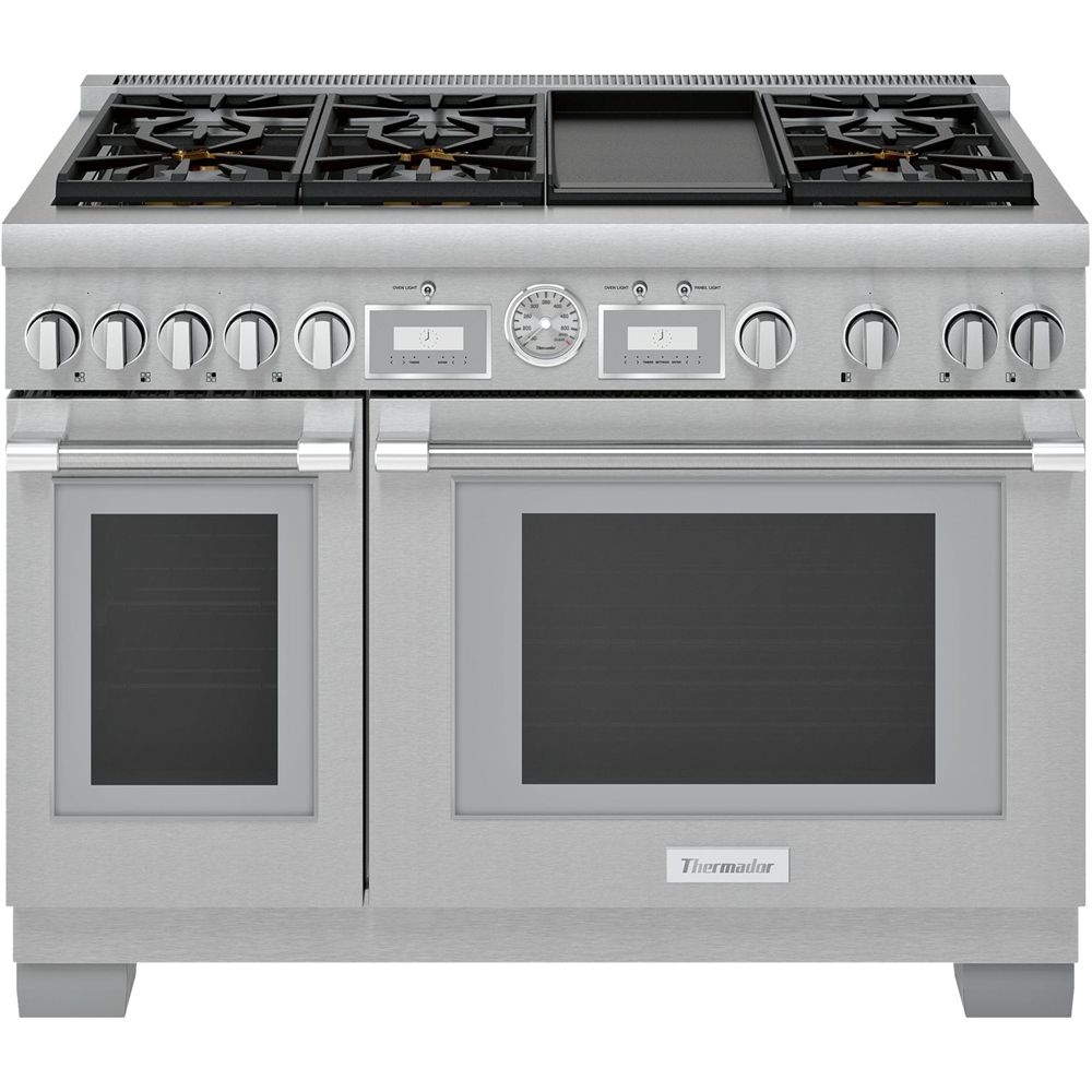 Thermador ProGrand 7.9 Cu. Ft. Freestanding Double Oven Gas Convection Range with Self-Cleaning ... | Best Buy U.S.