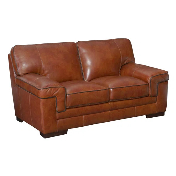 Grand Isle Leather Loveseat | Wayfair North America