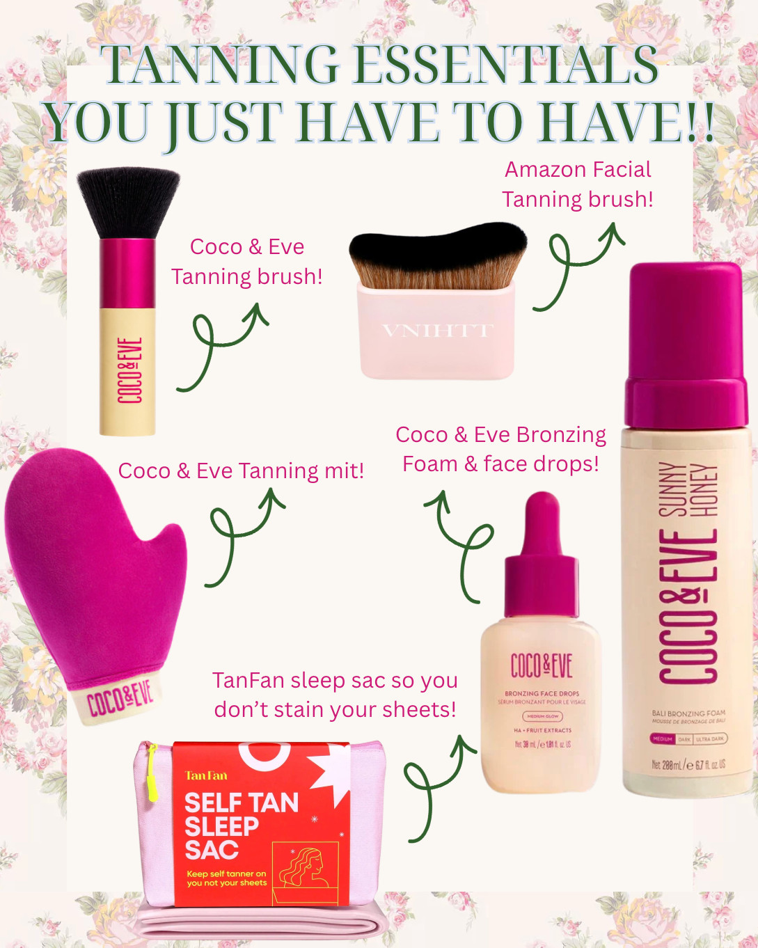 self tanning, self tan routine, coco and eve, coco & eve, bronzing foam, face tanning drops, tanning essentials, tanning mitt, tanning brush, body bronzer, summer beauty, beach vacation essentials, vacation beauty, glow routine, bronzed skin, tanning hacks, beauty favorites, amazon finds, amazon beauty, summer must haves, travel beauty, tanning products, skincare routine, clean girl aesthetic, beauty recommendations, vacation packing, summer glow, fake tan routine, beauty finds, LTK beauty, LTK finds, tanning tips, bronzed glow, self tanner, summer skincare, beauty influencer, tropical vacation, beach girl aesthetic, glow up essentials, beauty must haves, tanning routine essentials, vacation essentials, summer favorites, beauty lover, bronzing products, effortless glow, golden tan, sunkissed skin, travel must haves. #ad #sponsored @cocoandeve 

 #LTKselfcare #LTKBeauty