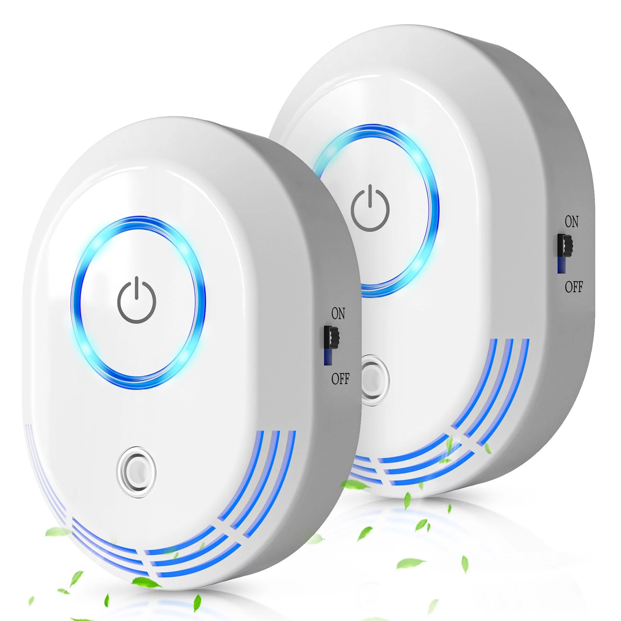 Phyfalip Plug In Air Ionizer and Ozone Odor Eliminator 2 in 1 Air Purifier for Home Kitchen Bedroom Office Removes Dust Smoke Pet Odors 2 Pack | Lowe's