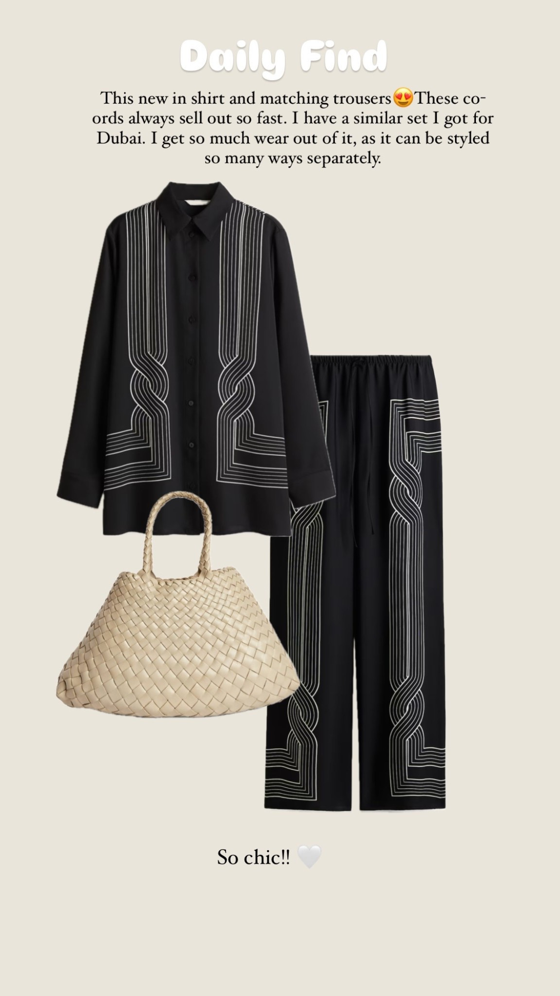 Daily find! 
This new in monochrome co-ord from H&M 😍😍



#LTKsummer #LTKdatenight #LTKeurope