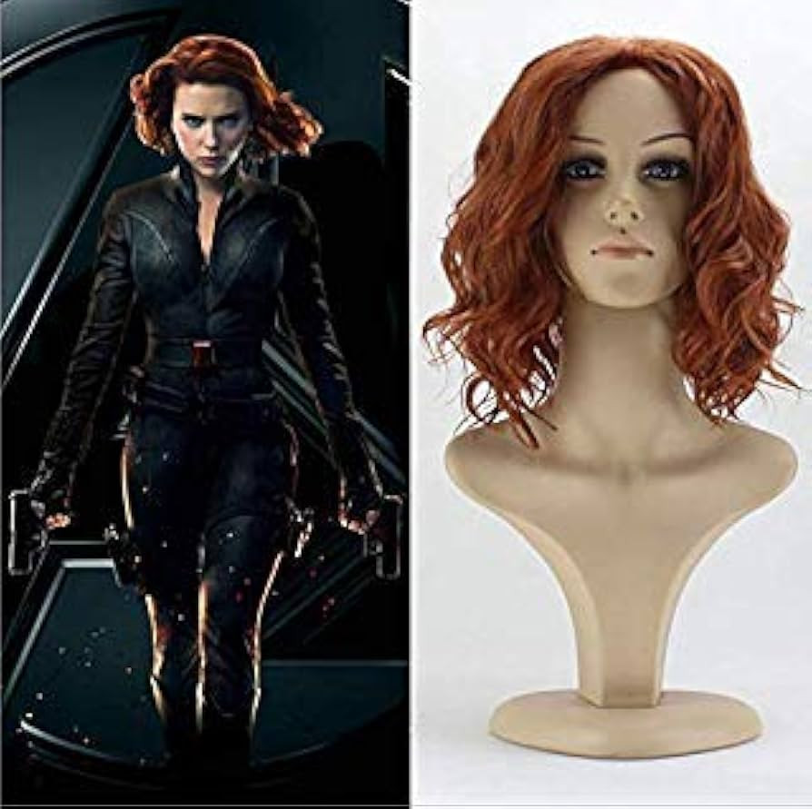 IVY HAIR Christmas Wig Cosplay Hair Wigs the Avengers Cosplay Synthetic Short Brown Curly Wig for... | Amazon (US)