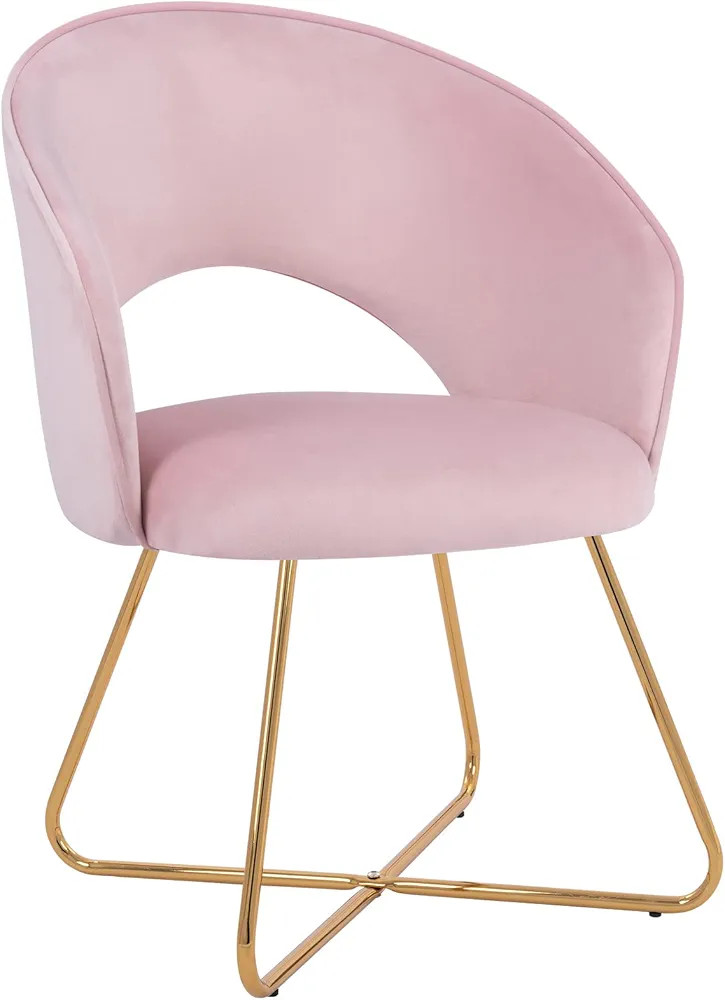 Furniliving Accent Chair Velvet Comfy Lounge Chairs for Bedroom Vanity Chair Upholstered Barrel C... | Amazon (US)