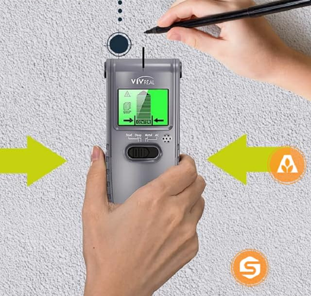 Stud Finder Wall Scanner, 5 in 1 Multi-function Upgraded Smart Stud Sensor, Wall Scanner with Batter | Amazon (US)