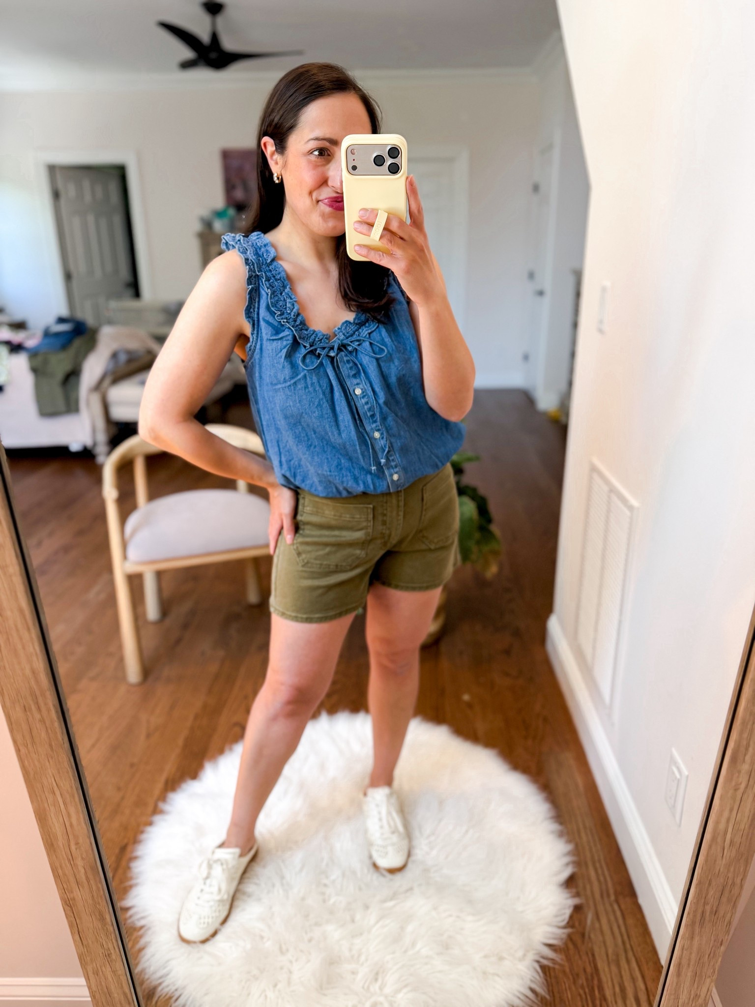 Walmart outfit 
Top: medium
Shorts: size 8
