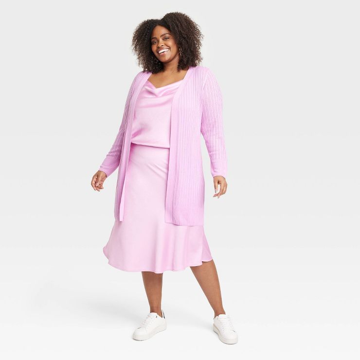 Women's Spring Open Layering Duster Sweater - Ava & Viv™ | Target