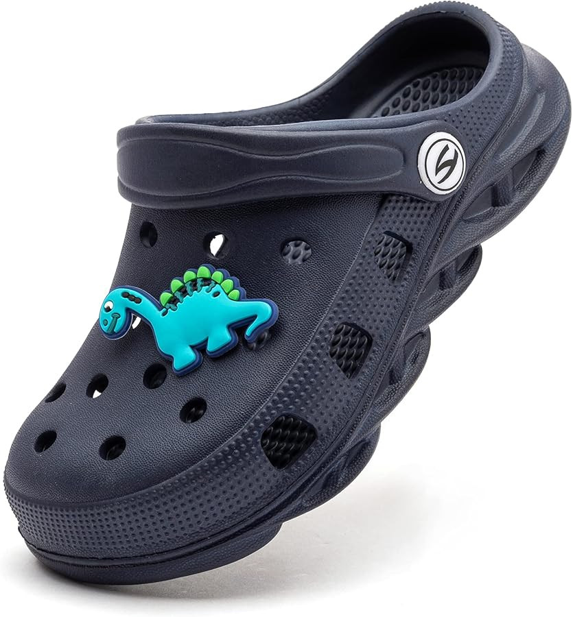 WOUEOI Kid's Girls Boys Clogs Garden Shoes Cartoon Slides Sandals Beach Slipper Children | Amazon (US)