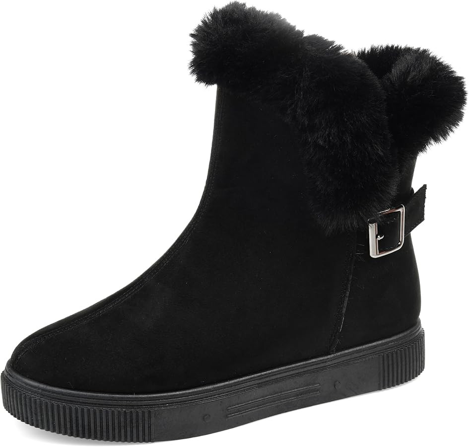 Journee Womens Sibby Tru Comfort Foam Round Toe Cold Weather Booties | Amazon (US)