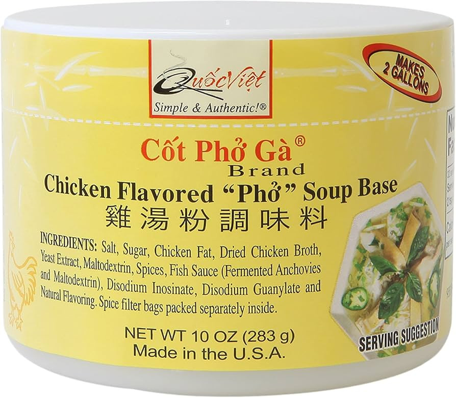 Quoc Viet Foods Chicken Flavored Pho Soup Base 10 oz Cot Pho Ga Brand | Amazon (US)