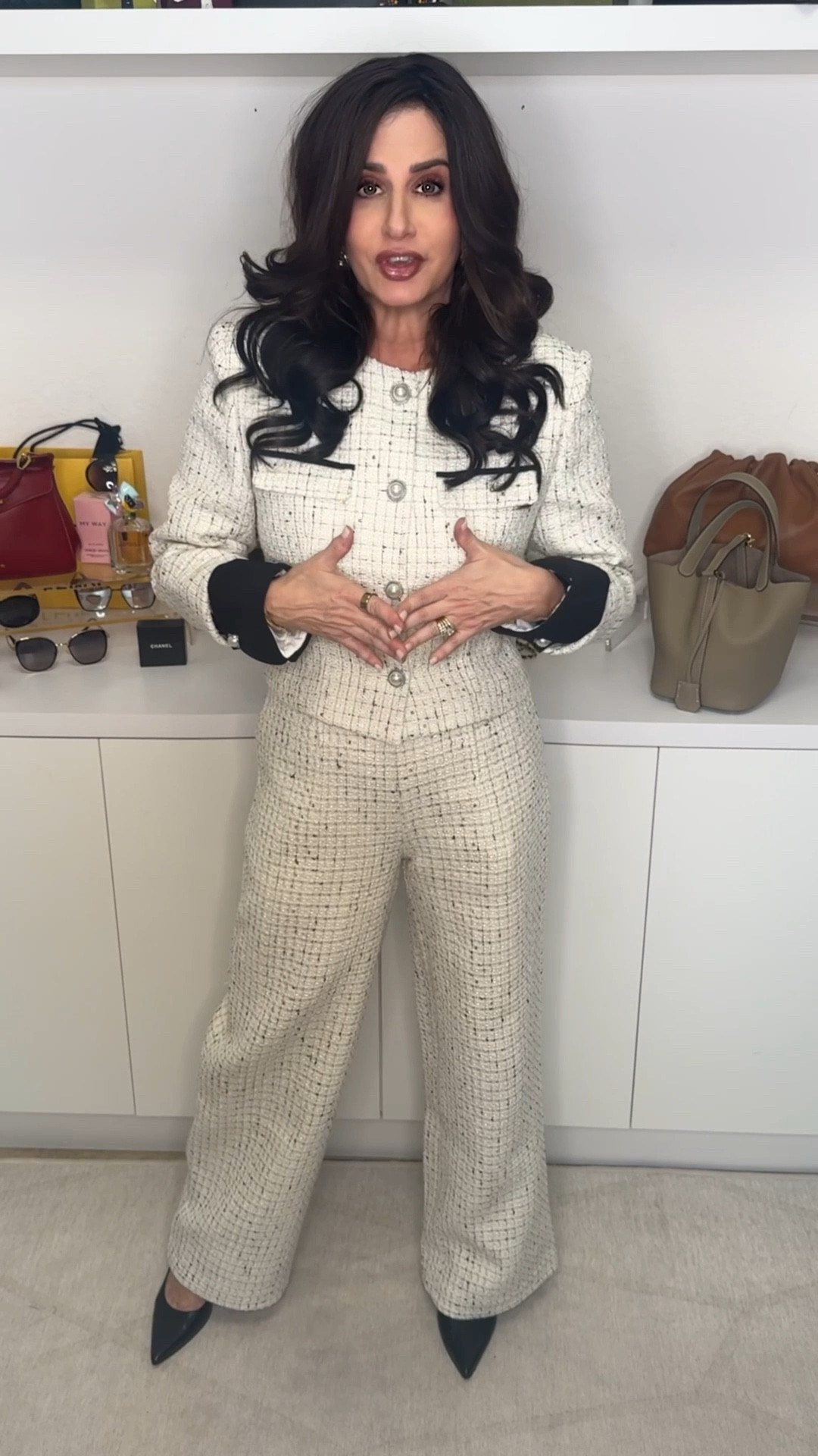 When you want to look designer but for way less. Here is an inspo ! Tweed jacket size 6 ( remember I am a 36d). Outfit is on sale. May buy pieces separately or as a set . You have options. Tweed pants size 2 . #tweedsuit #lookforless #designerinspostyle 

#LTKSaleAlert #LTKPetite #LTKOver40

#LTKWorkwear #LTKPetite #LTKootd