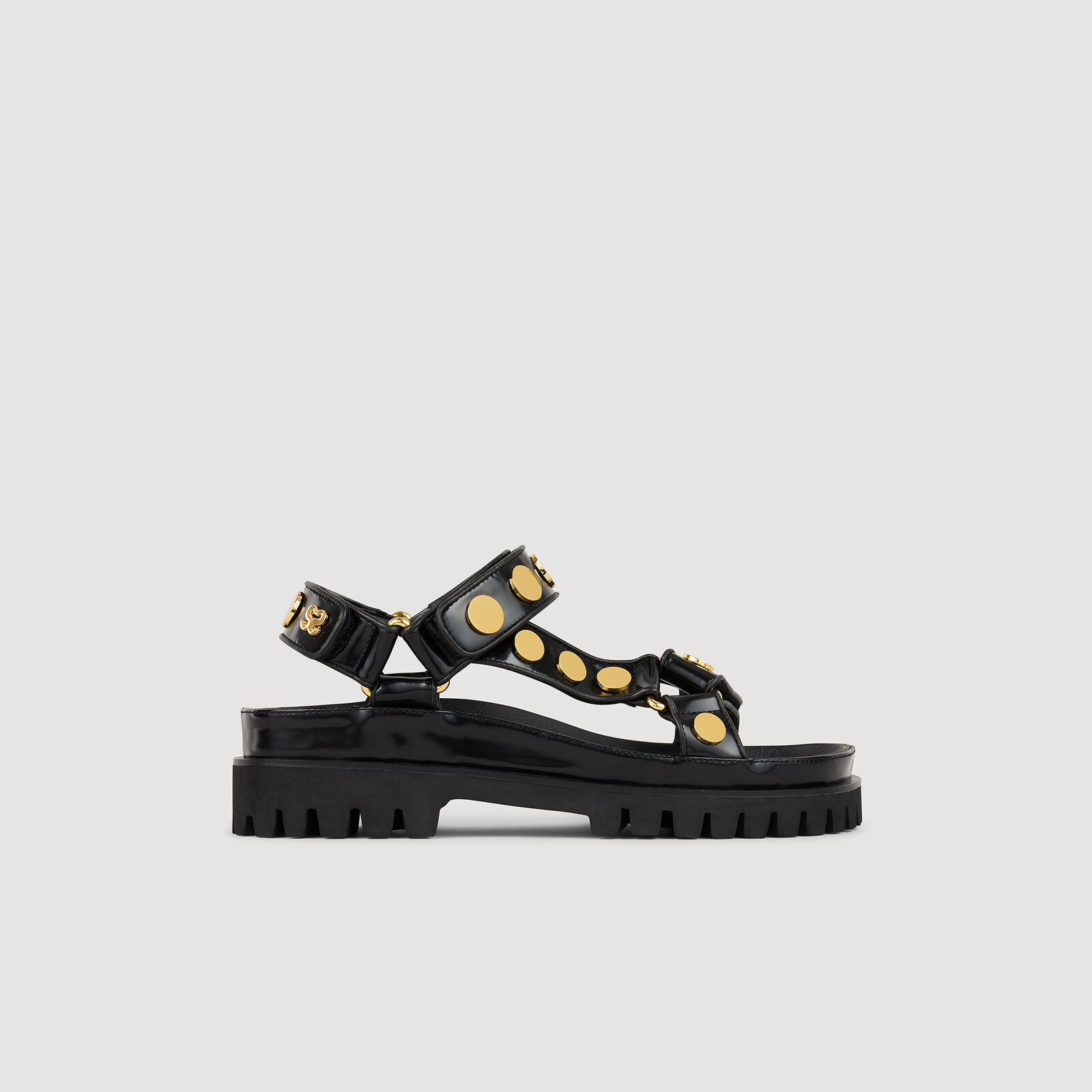 Studded Sandals With Tread | Sandro US | Sandro-Paris US