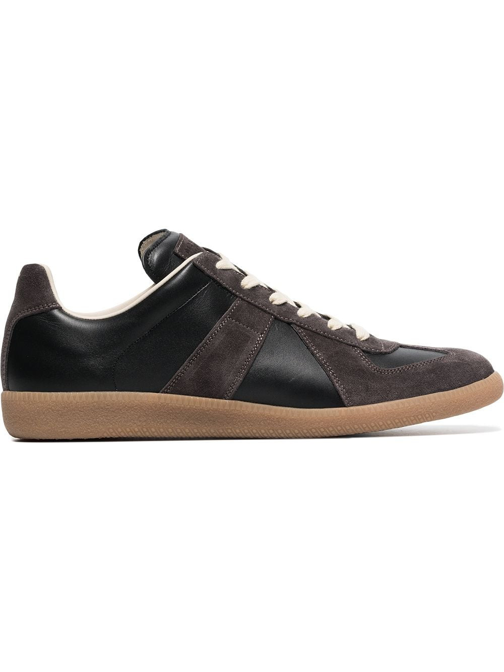 Maison Margiela Replica low-top leather sneakers - Brown | Farfetch Global