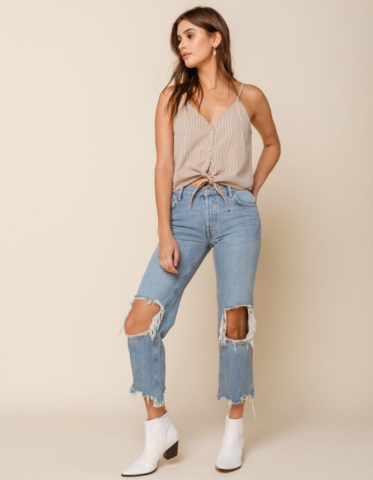 FREE PEOPLE Maggie Straight Leg Womens Jeans | Tillys