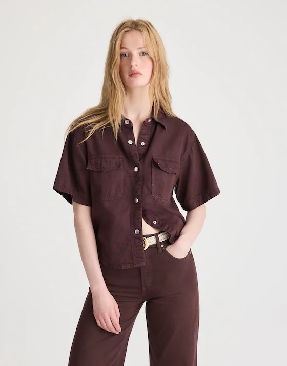 Airy Denim Utility-Pocket Shirt | Madewell