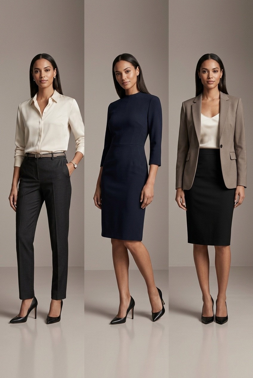 One Pump, Three Executive Outfits: A pointed pump can change the entire outfit. It sharpens tailoring, refines dresses, and gives polished separates a more elevated finish without adding clutter. This is the kind of shoe that keeps a wardrobe looking intentional because it works across multiple executive looks with ease. 

Shop my picks for classic pumps that bring structure, height, and polish to every outfit.

#LTKWorkwear