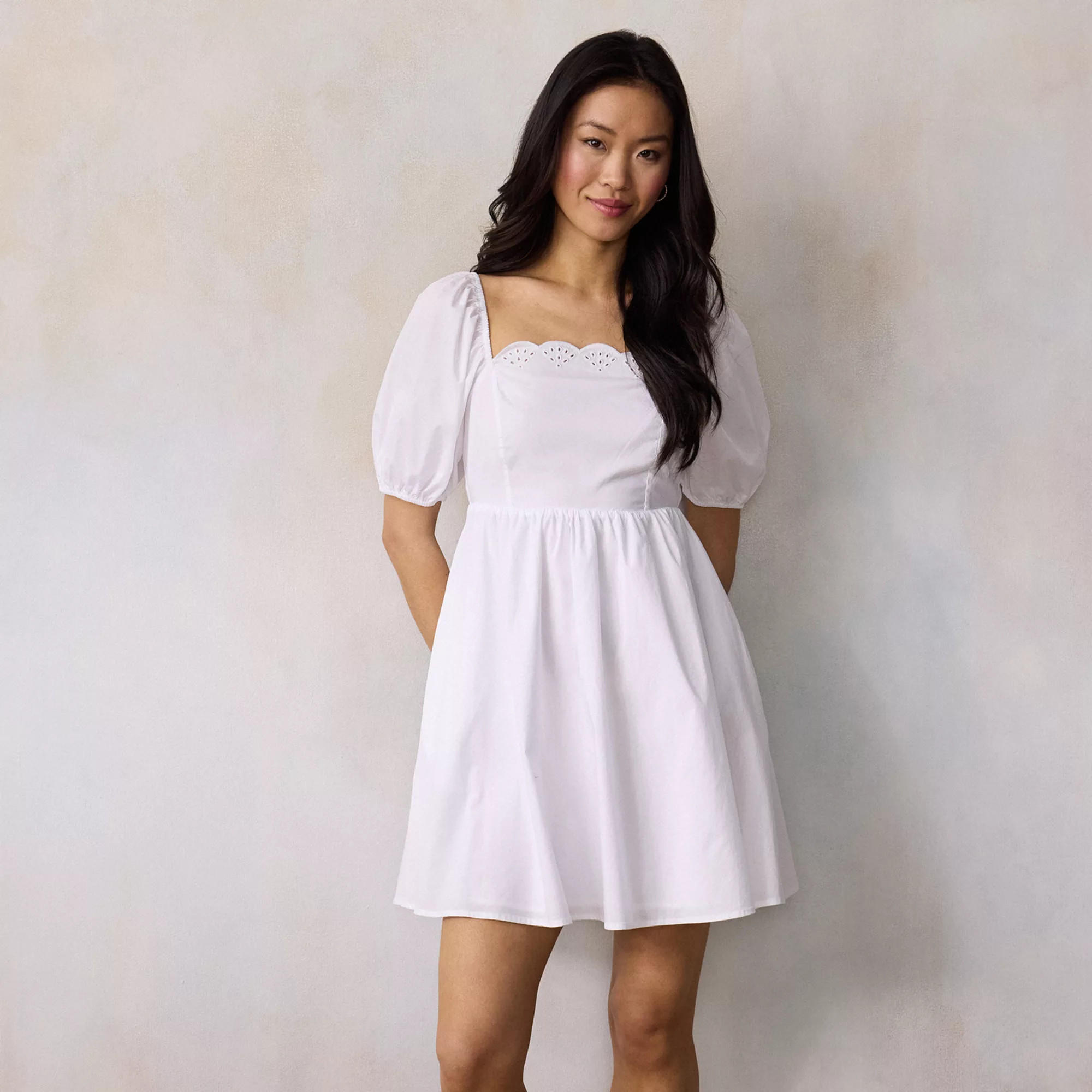 Women's LC Lauren Conrad Short Sleeve Empire Mini Dress | Kohl's