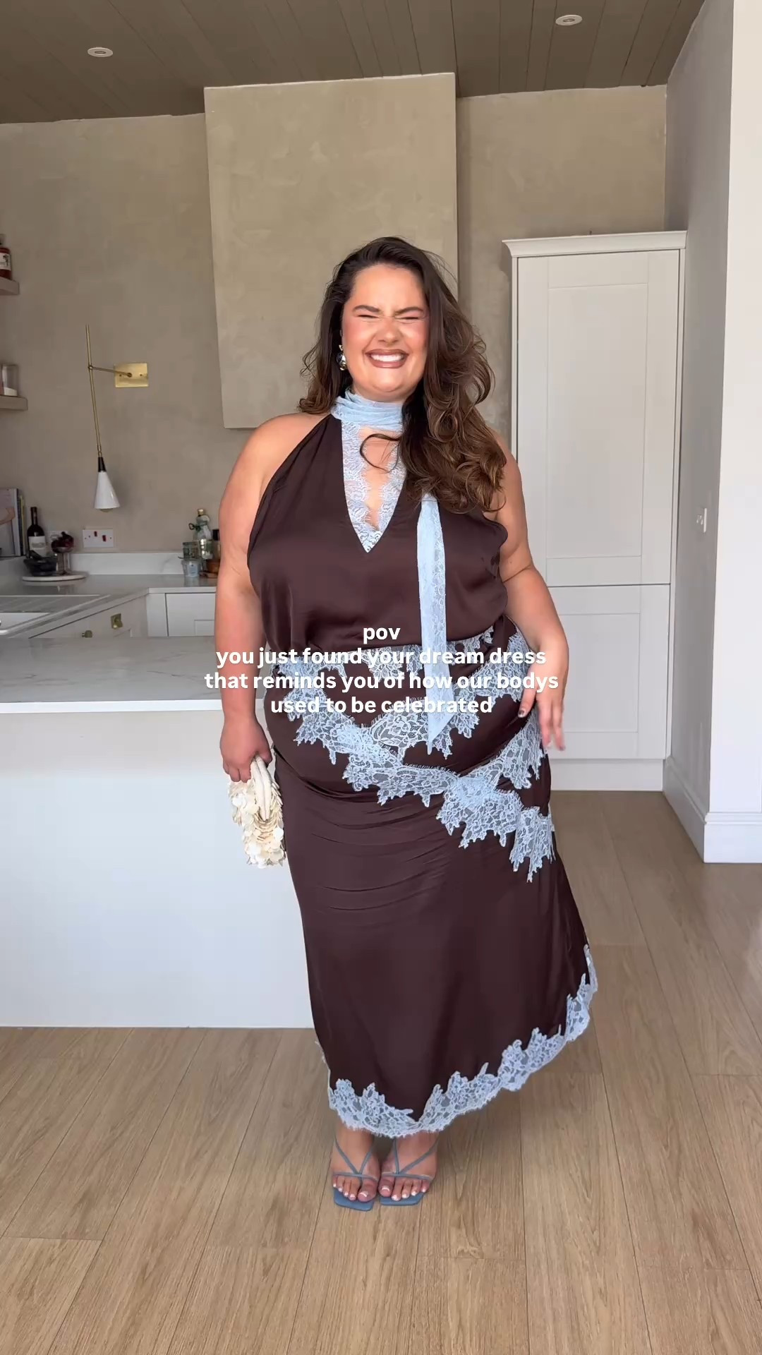 My dream combo of blue and brown! 
So versatile to wear as either a dress , skirt or top for autumn or summer months !✨
I wear size 22 in top & skirt ✨

#LTKdresses #LTKplussize #LTKcurves