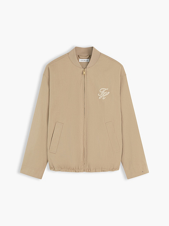 Bomberjacke aus Twill mit Logo-Applikation | Tommy Hilfiger (DE)