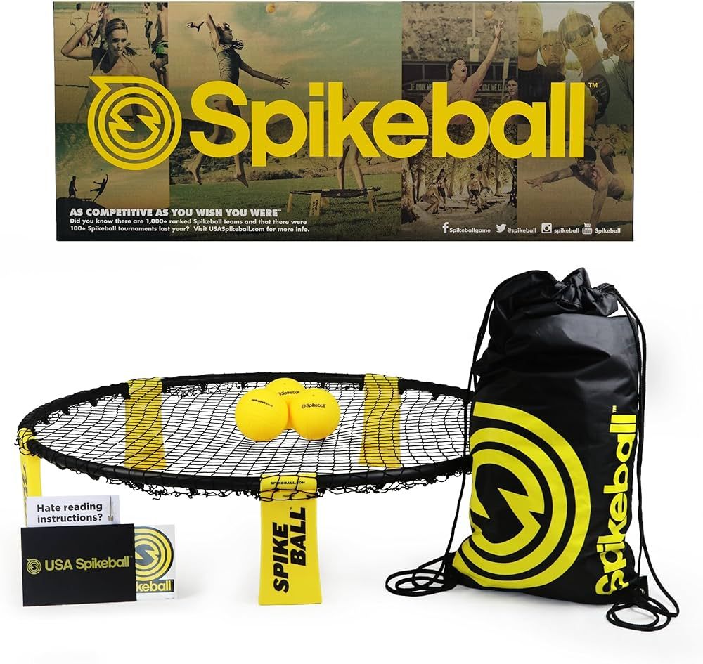 Spikeball 3 Ball Original Roundnet Game Set - Includes 3 Balls, net and Bag | Amazon (US)