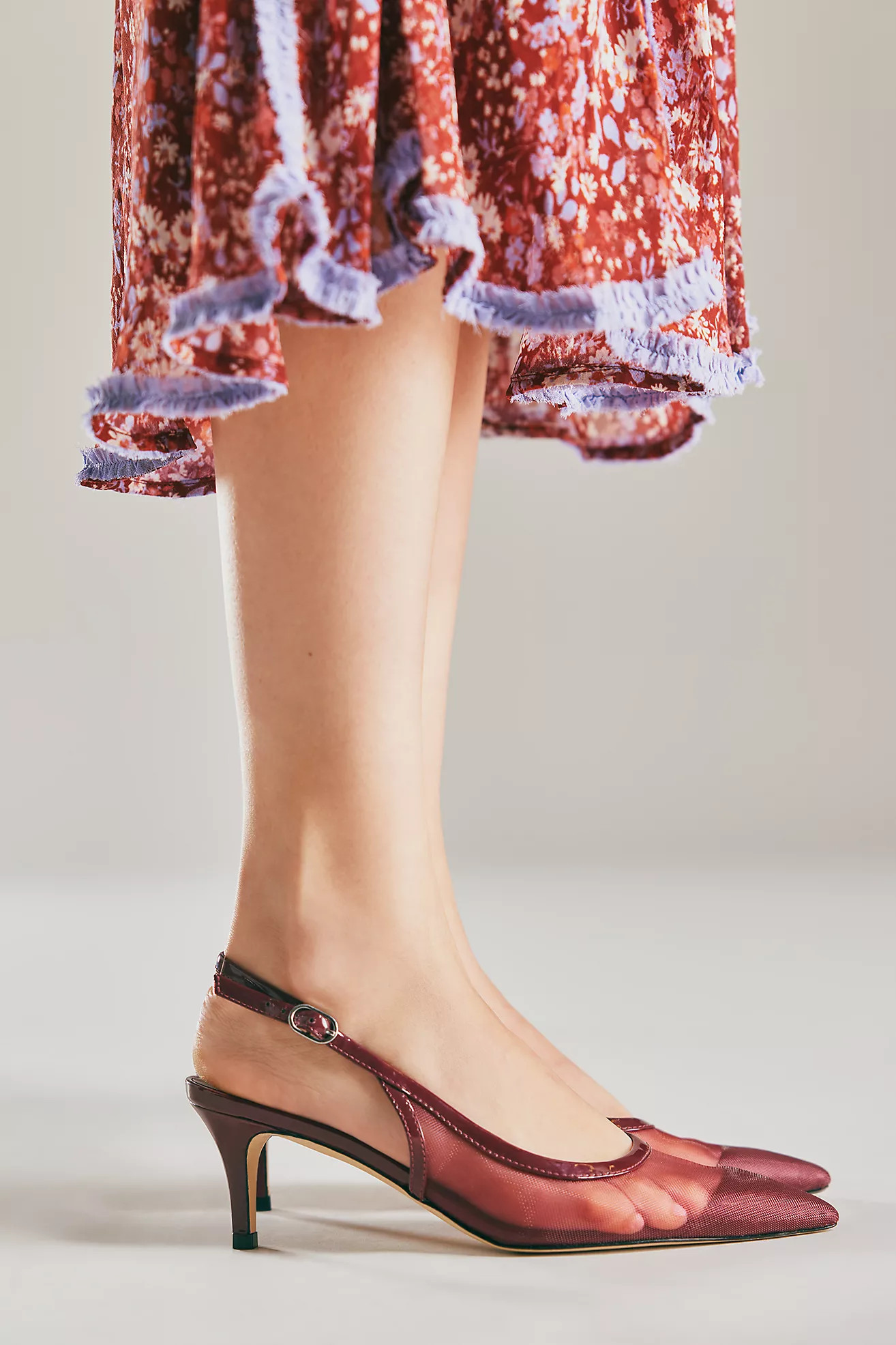 By Anthropologie Mesh Slingback Kitten Heels | Anthropologie (US)