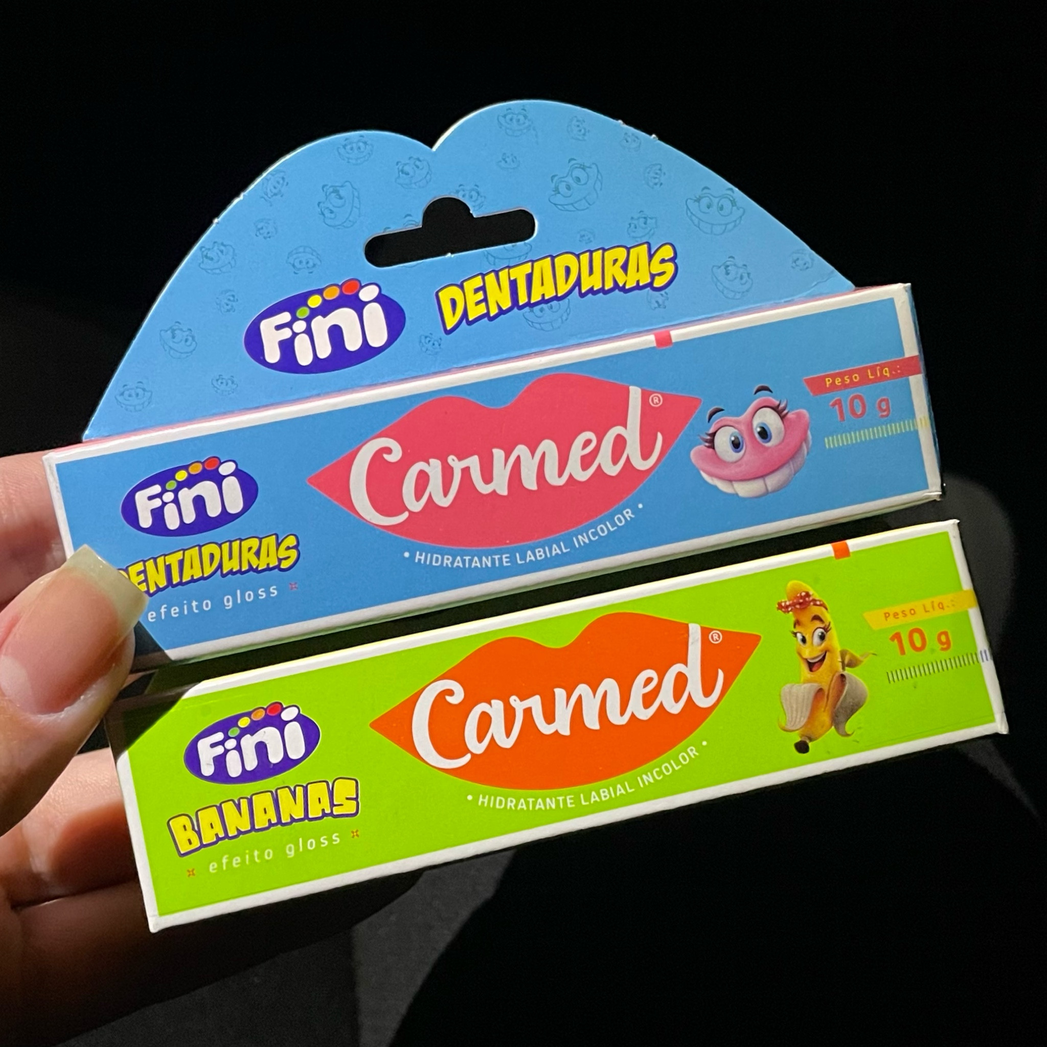 Hidratantes labiais da Carmed em parceria com a Fini 

Esses hidratantes são perfeitosss, cheirinho idêntico ao da bala Fini! Amei 💖 



#LTKU #LTKbrasil #LTKbeauty
