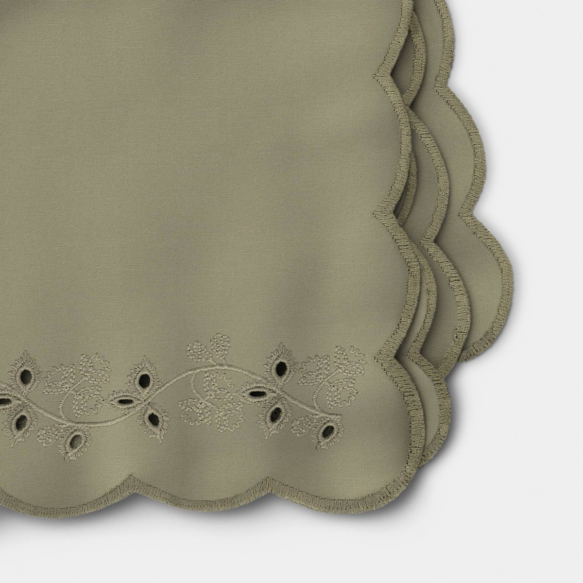 2pk Eyelet Dinner Napkins Green - Threshold™ | Target