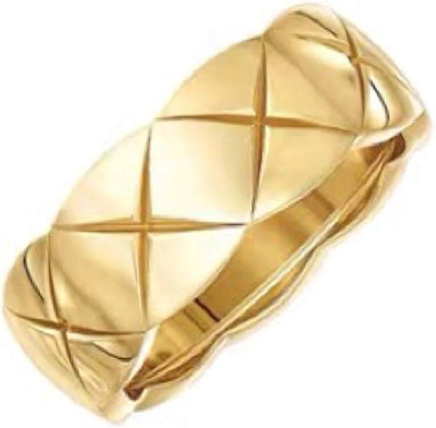 Shapes Studio Gold Ring 18k Gold Rings for Women, Wide Gold Silver Band, Stacking Rings, Gold Weddin | Amazon (US)