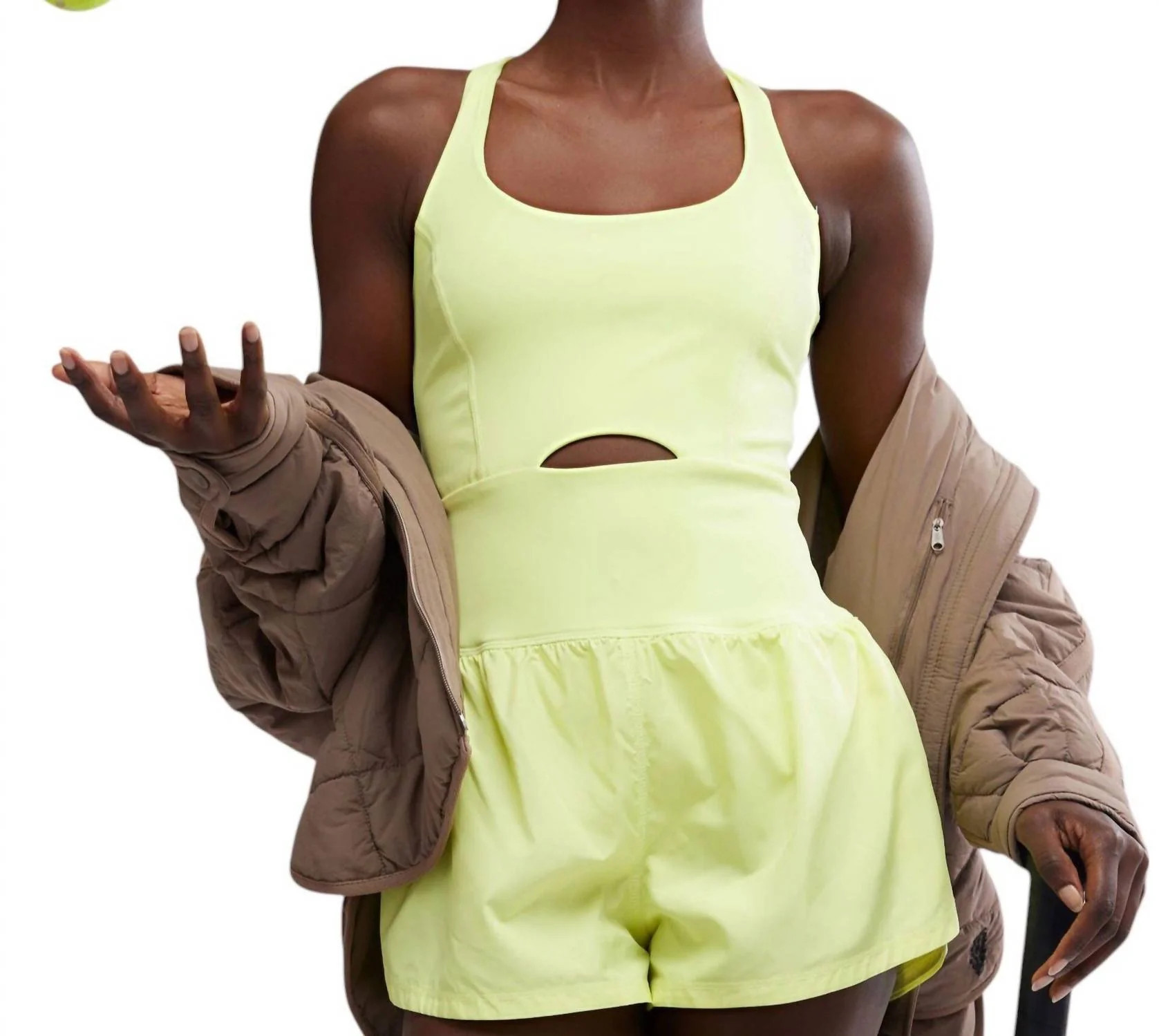 Righteous Runsie Romper In Sour Citrus | Shop Simon