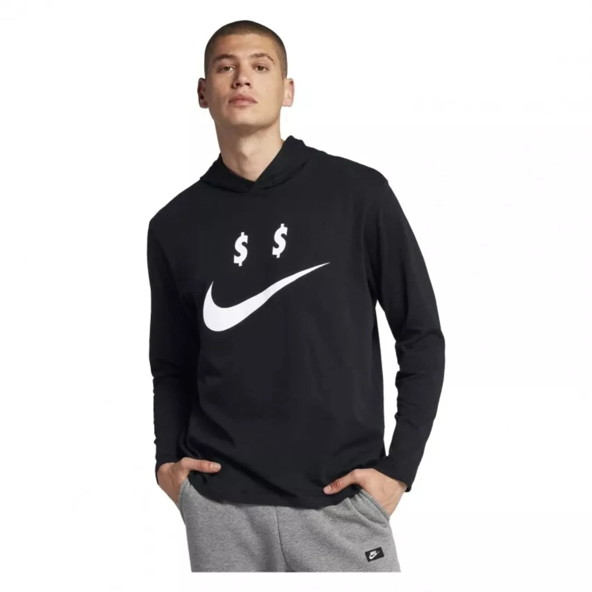 Nike Sportswear Money Hoodie Black/White AO8055-010 Men's | Shop Simon