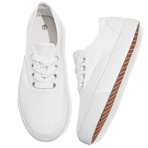 Womens Canvas Shoes Low Cut Canvas Sneakers Walking Running Shoes | Amazon (US)