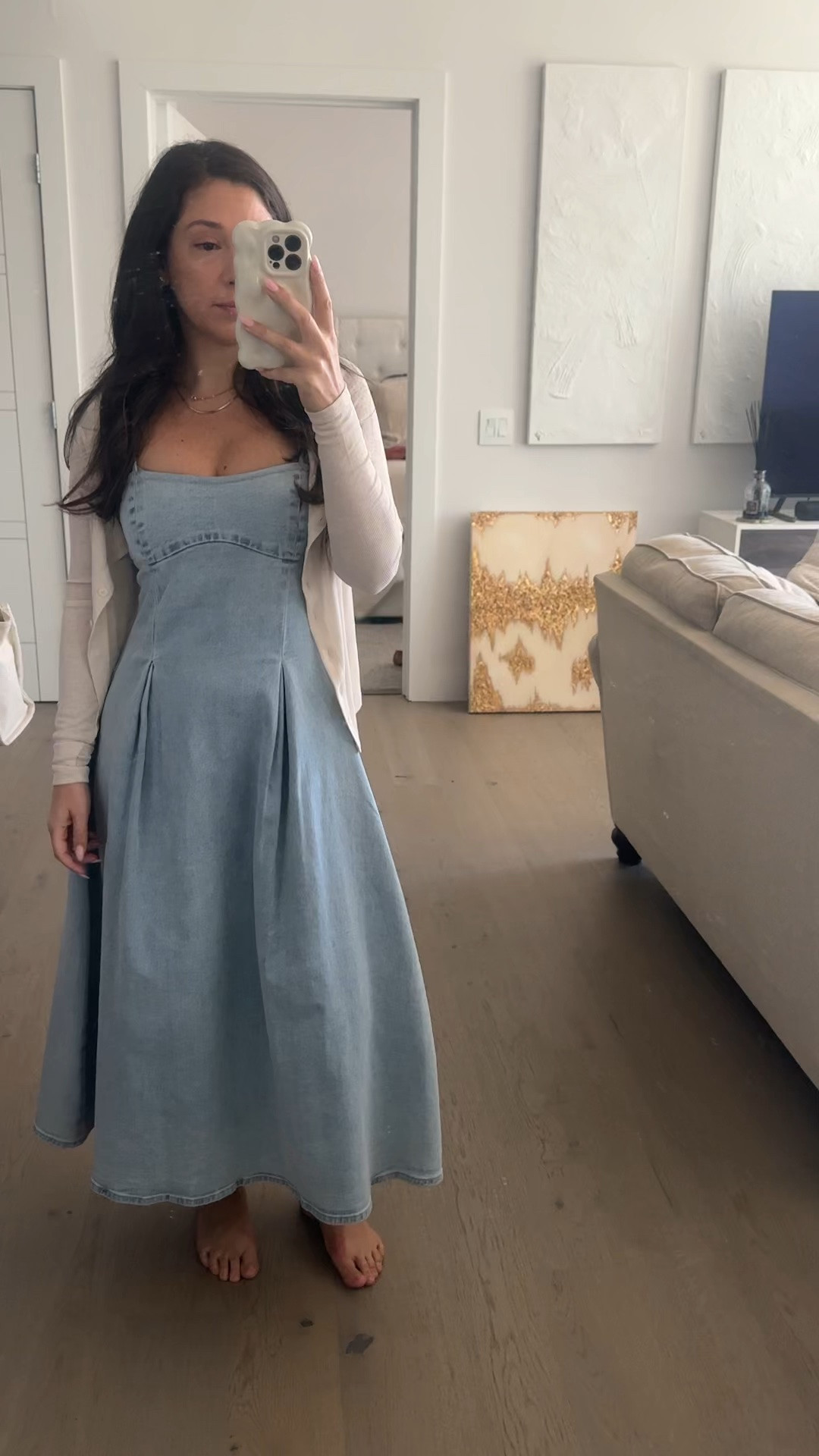 This @Meshki US dress is such a great transitional piece I’ve worn it so much. I’m a small.

#LTKootd #LTKSeasonal #LTKgrwm