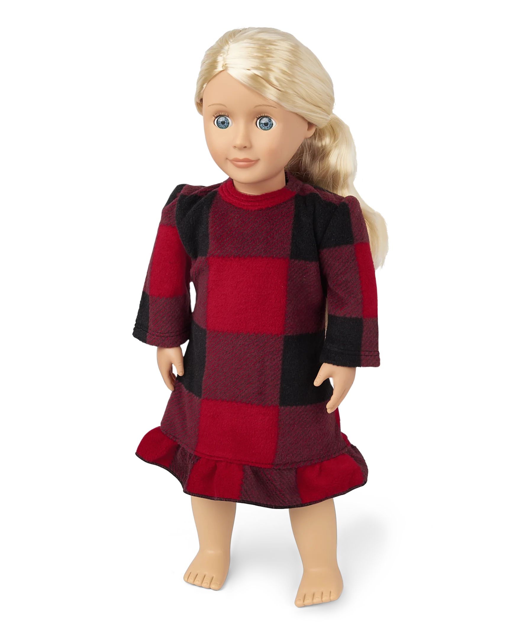 Doll Mommy And Me Long Sleeve Christmas Buffalo Plaid Ruffle Nightgown | The Children's Place  - ... | The Children's Place