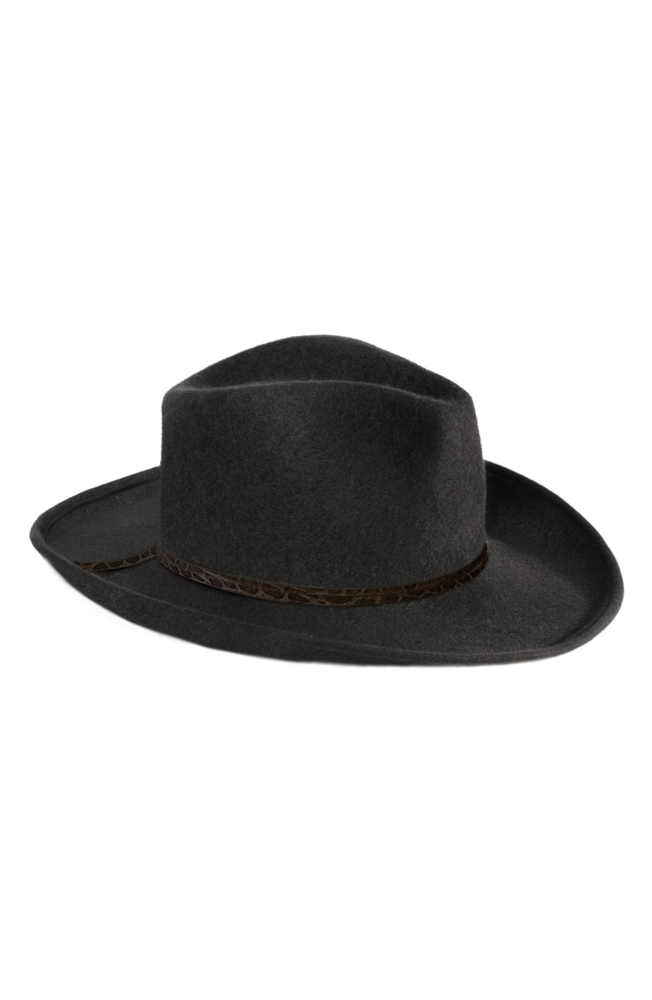 Women's Eric Javits Wool Western Hat - Black | Nordstrom