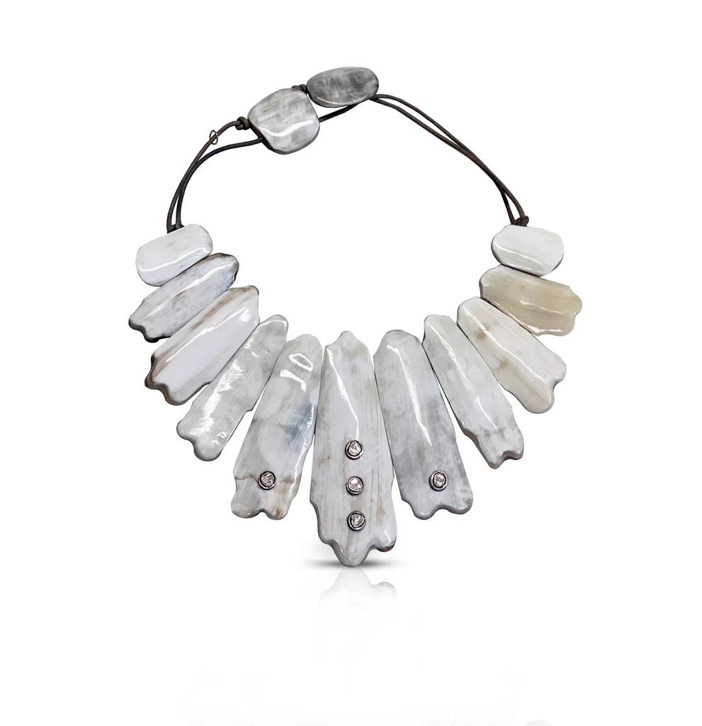 Polished Light Horn Collar | S. Carter Designs