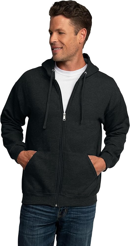 Fruit of the Loom Men's Eversoft Fleece Hoodies, Moisture Wicking & Breathable, Full Zip Hooded S... | Amazon (US)