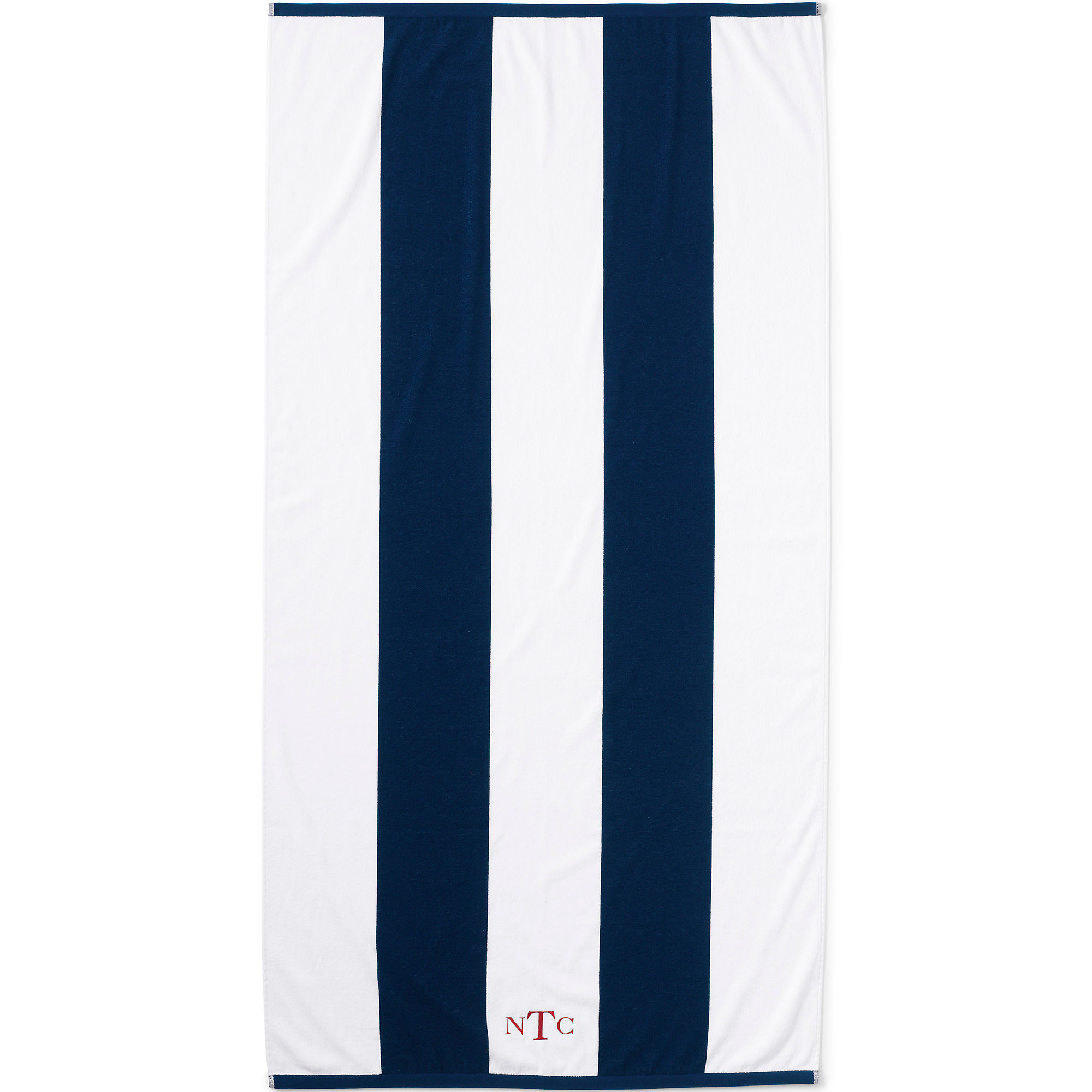 Rugby Stripe Beach Towel | Lands' End (US)