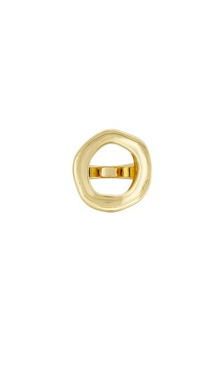 Ettika Open Circle Ring in Metallic Gold. - size 5 | Revolve Clothing (Global)