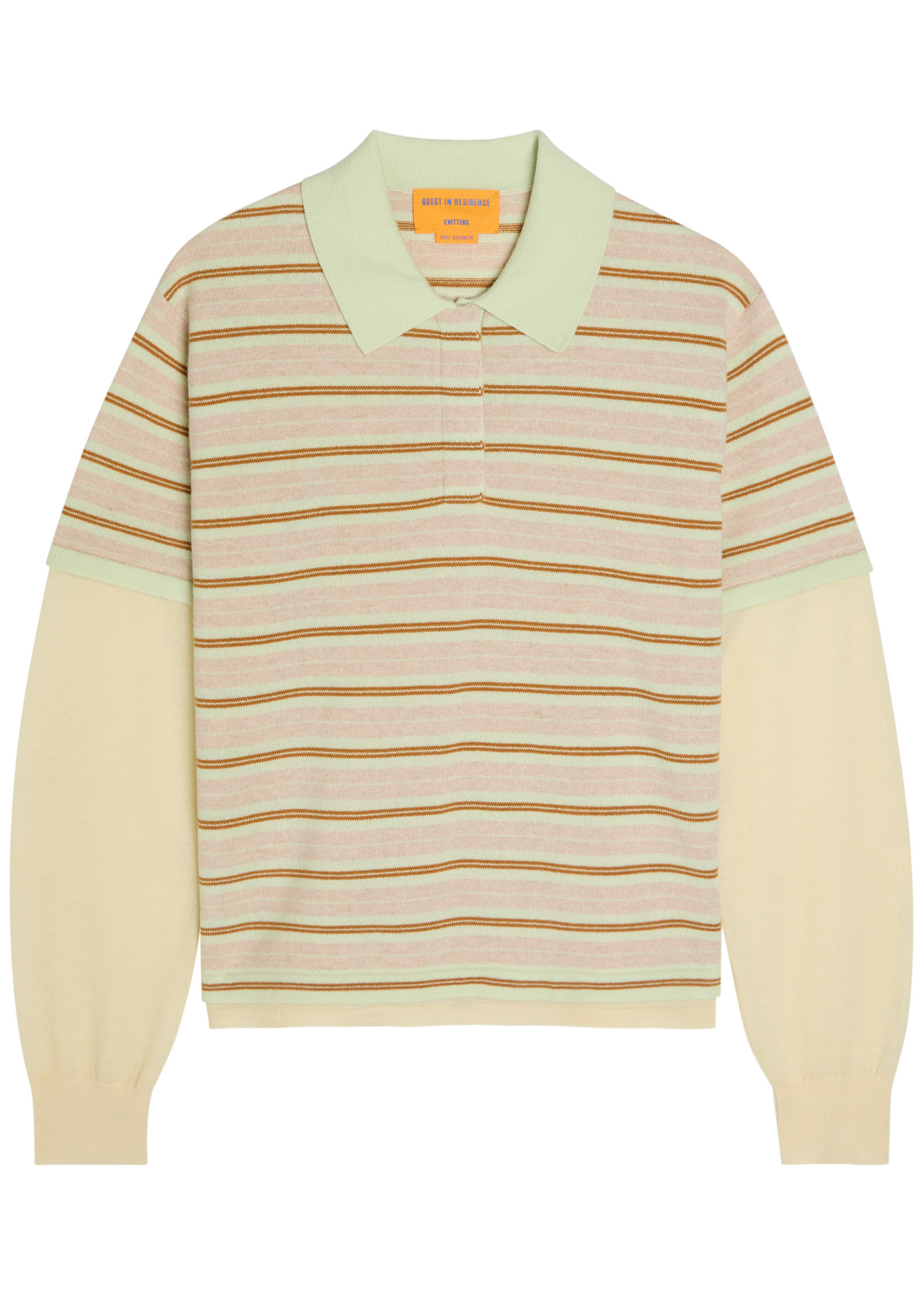 Layered striped cashmere rugby jumper | Harvey Nichols