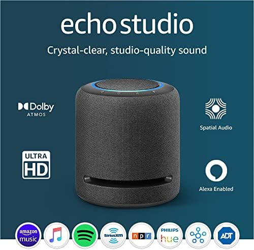 Echo Studio | Our best-sounding smart speaker ever - With Dolby Atmos, spatial audio processing t... | Amazon (US)