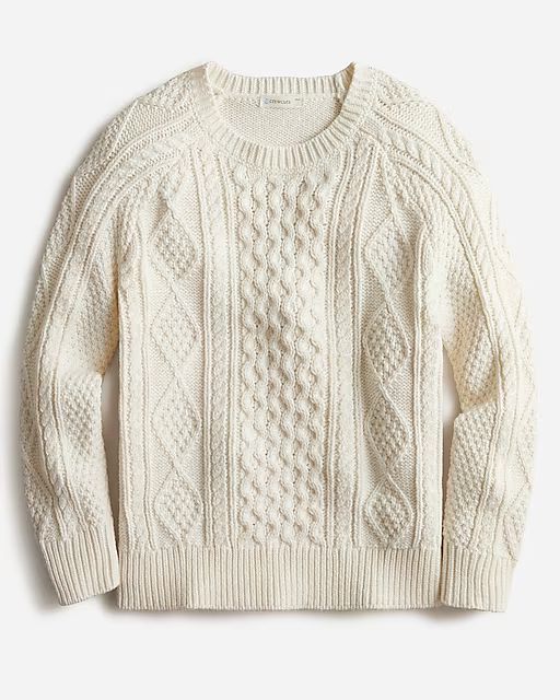 Kids' cable-knit fisherman sweater | J. Crew US