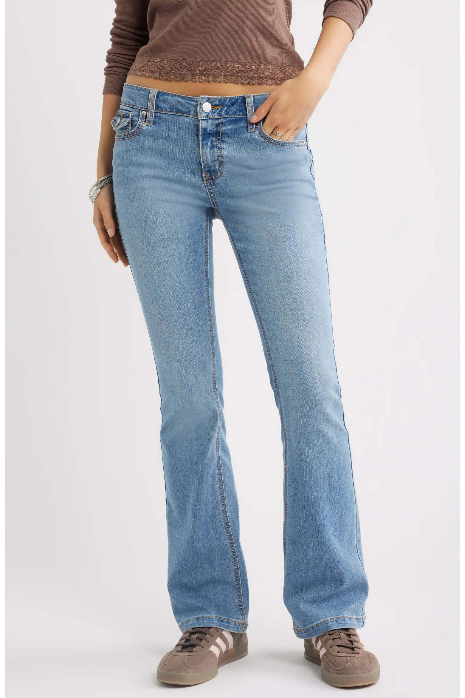Low Rise Stretch Bootcut Jeans (Women) | Nordstrom | Nordstrom