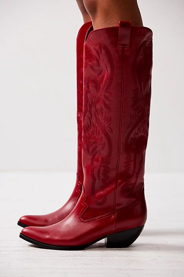Finn Tall Western Boots by Jeffrey Campbell at Free People, Red, US 11 | Free People (Global - UK&FR Excluded)