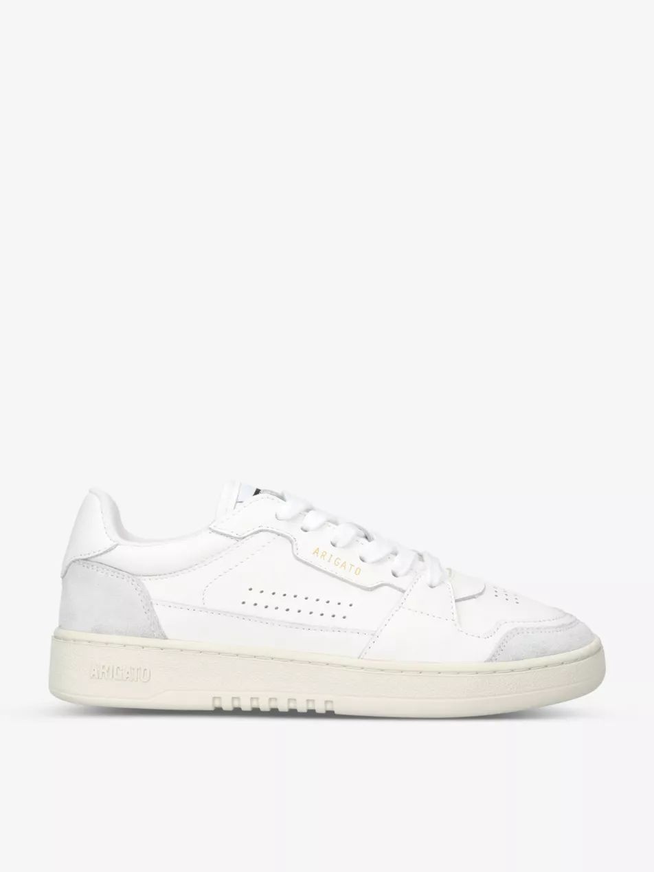 Dice Lo leather and suede low-top trainers | Selfridges