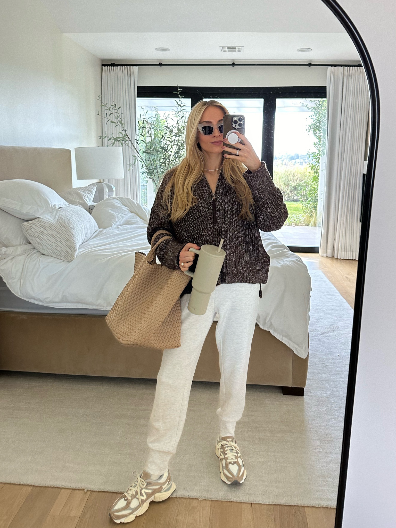 Have an early doctors appointment this AM and wanted to be cozy and comfortable - wearing my favorite Varley sweatpants with a chocolate brown knit sweater and chunky New Balance 9060 sneakers I just got - linking a few colorways below! 

FYI the sneakers are unisex sizing - so I bought a men’s 7.5/womens 9, which fit perfectly 

Linked the sweat set in another colorway it comes in too!

Sizes worn here:
Knit XS (relaxed fit)
Sweatpants XS (TTS relaxed fit) - they come in two lengths, I’m wearing 27.5 length here - I’m 5’6 height so either length works on me
Shoes 7.5 men/9 women (TTS)

#LTKstyletip #LTKtravel #LTKSeasonal