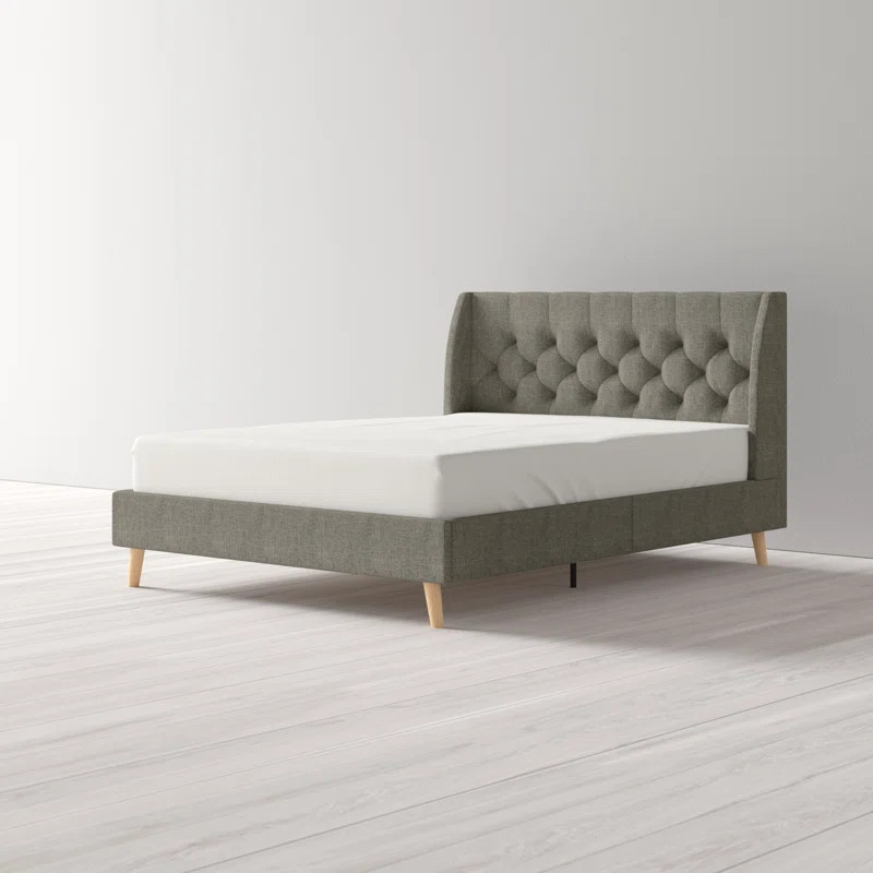 Her Majesty Tufted Upholstered Low Profile Platform Bed | Wayfair North America