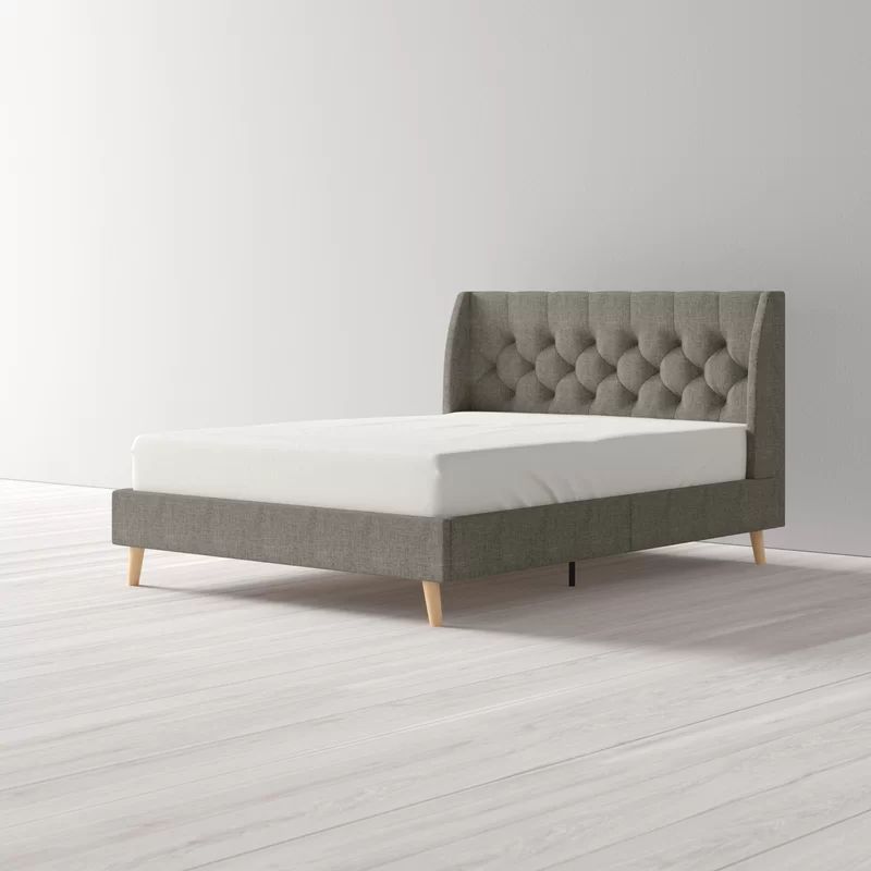 Her Majesty Tufted Upholstered Low Profile Platform Bed | Wayfair North America